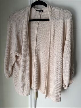 Staccato Cream Open-Front Knit Cardigan
